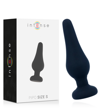 INTENSE - ANAL PLUG PIPO S BLACK SILICONE 9.8 CM - Kink&Play