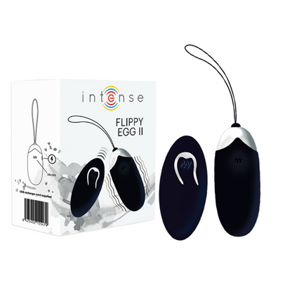 INTENSE - FLIPPY II VIBRATING EGG WITH REMOTE CONTROL BLACK - Kink&Play