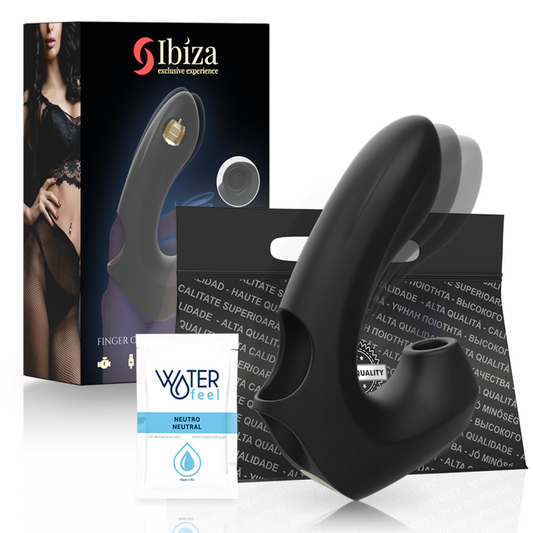 IBIZA - POWERFUL VIBRATING AND CLITORIS SUCTION THIMBLE