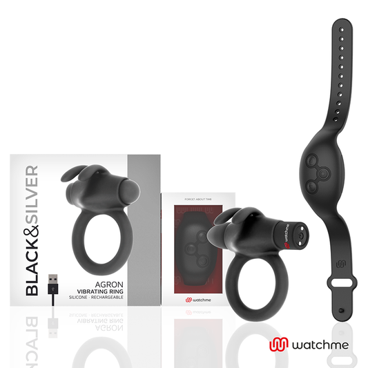 BLACK&SILVER - AGRON FJÄRRKONTROLL KUKRING WATCHME
