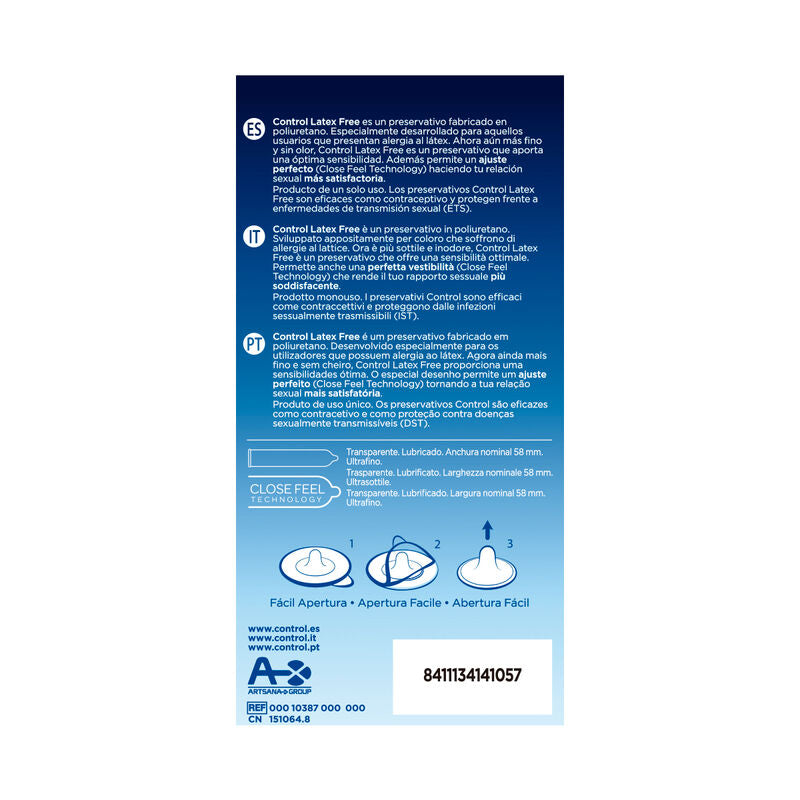 CONTROL - FREE SIN LATEX CONDOMS 5 UNITS - Kink&Play