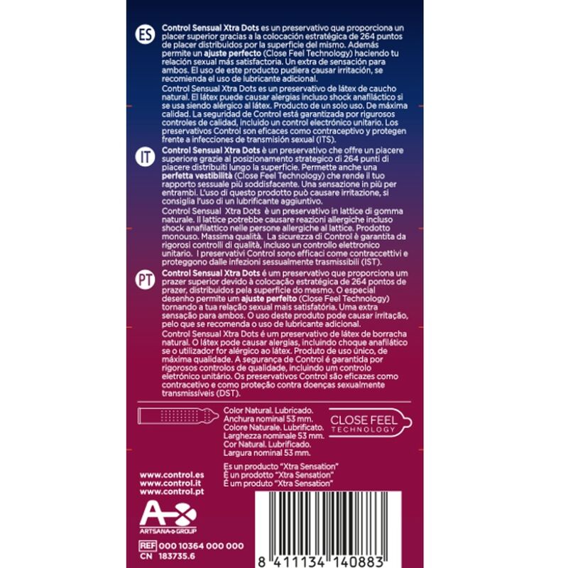 CONTROL - XTRA DOTS 12 UDS - Kink&Play