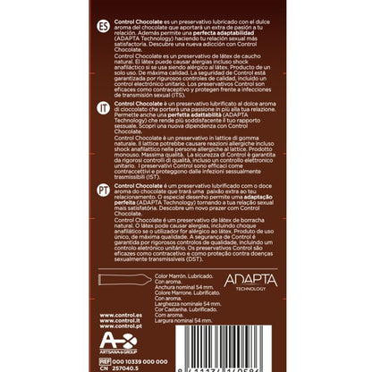 CONTROL - ADAPTA CHOCOLATE CONDOMS 12 UNITS - Kink&Play
