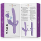 INTENSE - BILLIE RECHARGEABLE MULTIFUNCTION VIBRATOR STIMULATING WAVES WITH PURPLE PUSH BUTTON