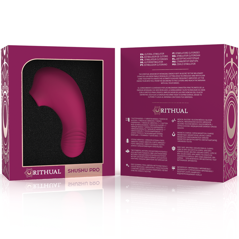 RITHUAL - SHUSHU PRO KLITORISSTIMULATOR FÖR FICKAN MED 2 KRAFTFULLA ORKIDÉMOTORER