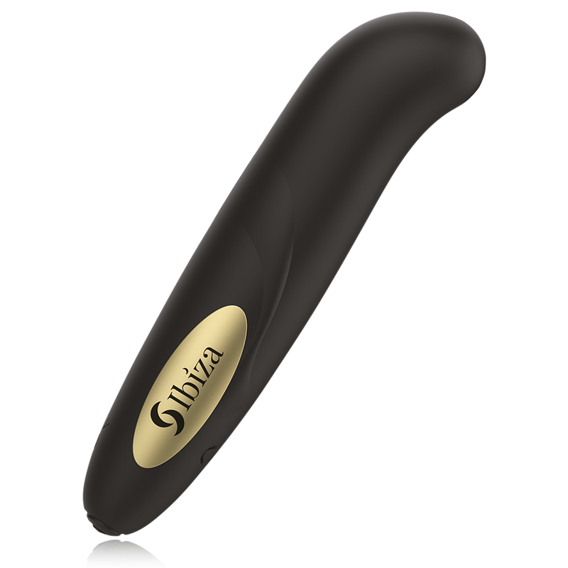 IBIZA - KLITTORISSTIMULATOR USB-LADDARE 10 VIBRATIONSLÄGEN GULDFÄRGAD 13 X 2,9 CM