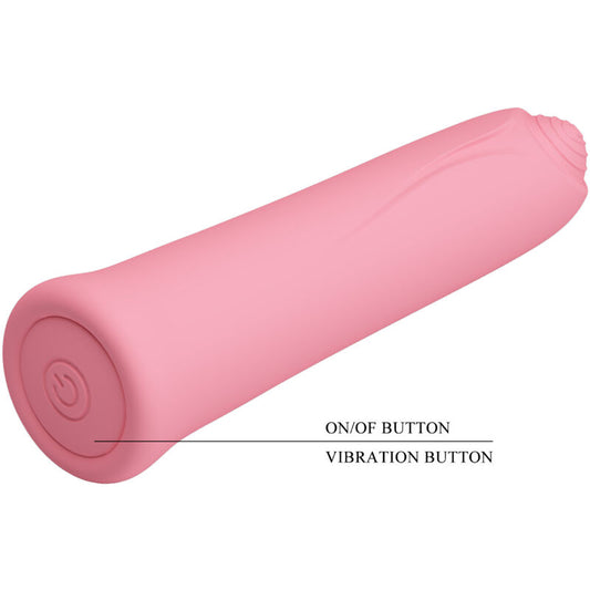 PRETTY LOVE - CURTIS MINI SUPERPOWER VIBRATOR 12 ROSA SILIKONVIBRATIONER