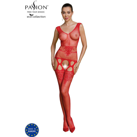 PASSION - ECO COLLECTION BODYSTOCKING ECO BS014 RÖD