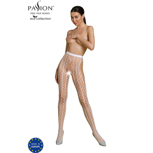 PASSION - ECO KOLLEKTION BODYSTOCKING ECO S007 VIT