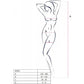 PASSION - BS095 SVART BODYSTOCKING EN STORLEK