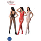 PASSION - BS098 SVART BODYSTOCKING EN STORLEK