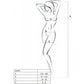 PASSION - BS098 SVART BODYSTOCKING EN STORLEK