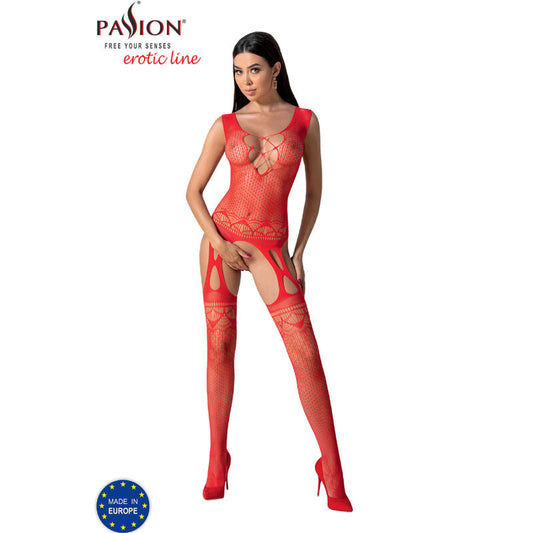 PASSION - BS099 SVART BODYSTOCKING EN STORLEK
