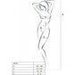 PASSION - BS099 SVART BODYSTOCKING EN STORLEK