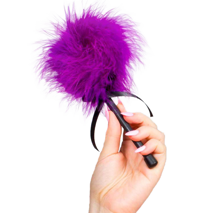 SECRETPLAY - PINK PURPLE MARABOU DUSTER - Kink&Play