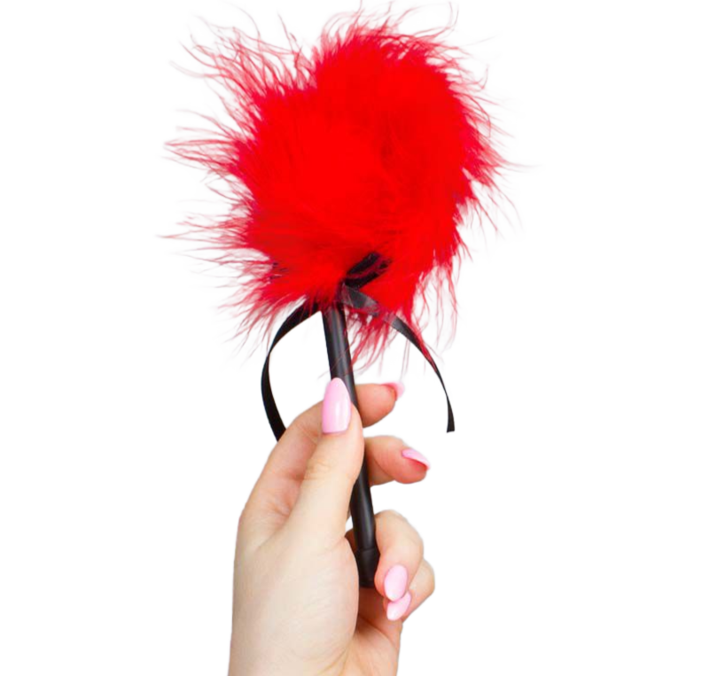 SECRETPLAY - RED MARABOU DUSTER - Kink&Play