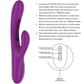 INTENSE - APOLO RECHARGEABLE MULTIFUNCTION VIBRATOR 7 VIBRATIONS WITH SWINGING MOTION PURPLE