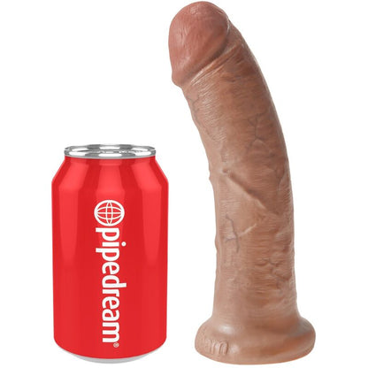 KING COCK - REALISTISK PENIS 19,5 CM KARAMELL