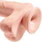 KUNGSKUK - REALISTISK PENIS MED KUGLAR 3D 24,8 CM LJUS