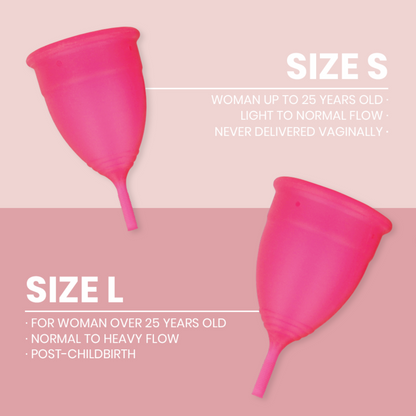 INTIMICHIC - MENSTRUAL CUP MEDICAL GRADE SILICONE - SIZE L - Kink&Play
