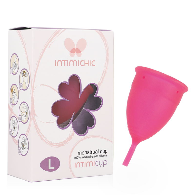 INTIMICHIC - MENSTRUAL CUP MEDICAL GRADE SILICONE - SIZE L - Kink&Play