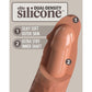 KING COCK - ELITE REALISTISK SILIKONDILDO 15,2 CM CARAMEL
