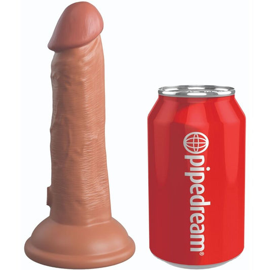 KING COCK - ELITE REALISTISK SILIKONDILDO 15,2 CM CARAMEL