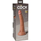 KING COCK - ELITE REALISTISK SILIKONDILDO 17,8 CM CARAMEL