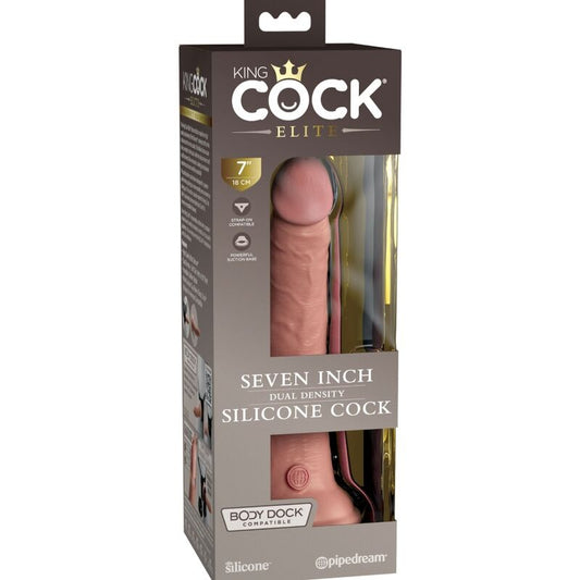 KING COCK - ELITE REALISTISK SILIKONDILDO 17,8 CM