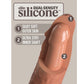 KING COCK - ELITE REALISTISK SILIKONDILDO 20,3 CM CARAMEL