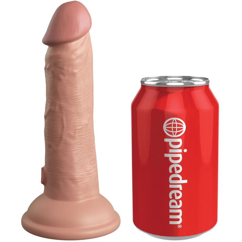 KING COCK - REALISTISK DILDO VIBRERANDE & SILIKON 15,2 CM