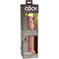 KING COCK - ELITE REALISTISK DILDOVIBRATOR &amp; SILIKONFJÄRRKONTROLL 23 CM