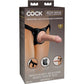 KING COCK - ELITE JUSTERBAR SELE MED DILDO 15,2 CM FÖR NYBÖRJARE