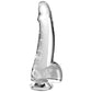 KING COCK - KLAR DILDO MED TESTIKLAR 15,2 CM TRANSPARENT