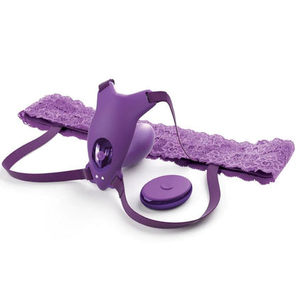FANTASY FOR HER - BUTTERFLY HARNESS G-PUNKT MED VIBRATOR, UPPLADDNINGSBAR & FJÄRRKONTROLL VIOLETT