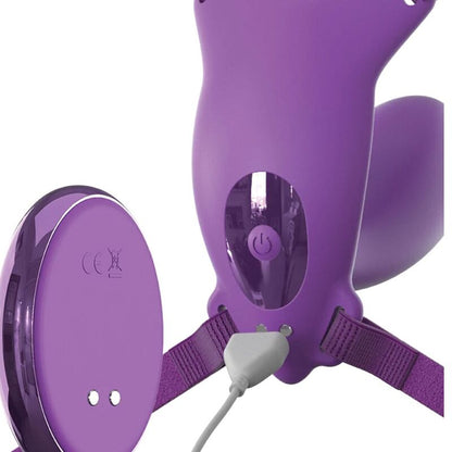 FANTASY FOR HER - BUTTERFLY HARNESS G-PUNKT MED VIBRATOR, UPPLADDNINGSBAR & FJÄRRKONTROLL VIOLETT