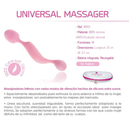 FEMINTIMATE - UNIVERSAL MASSAGER SILIKONVIBRATOR ROSA