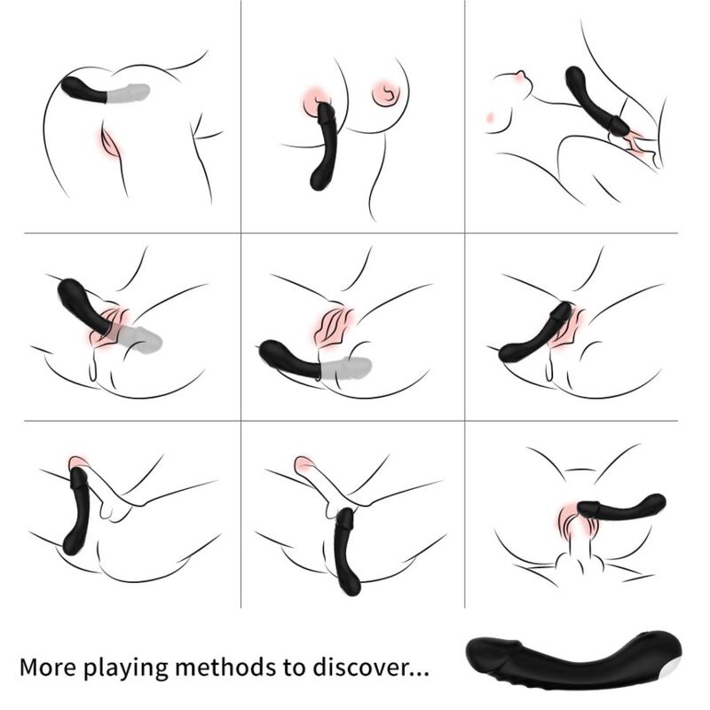 ARMONY - DILDO VIBRATOR G-PUNKT SILIKON SVART