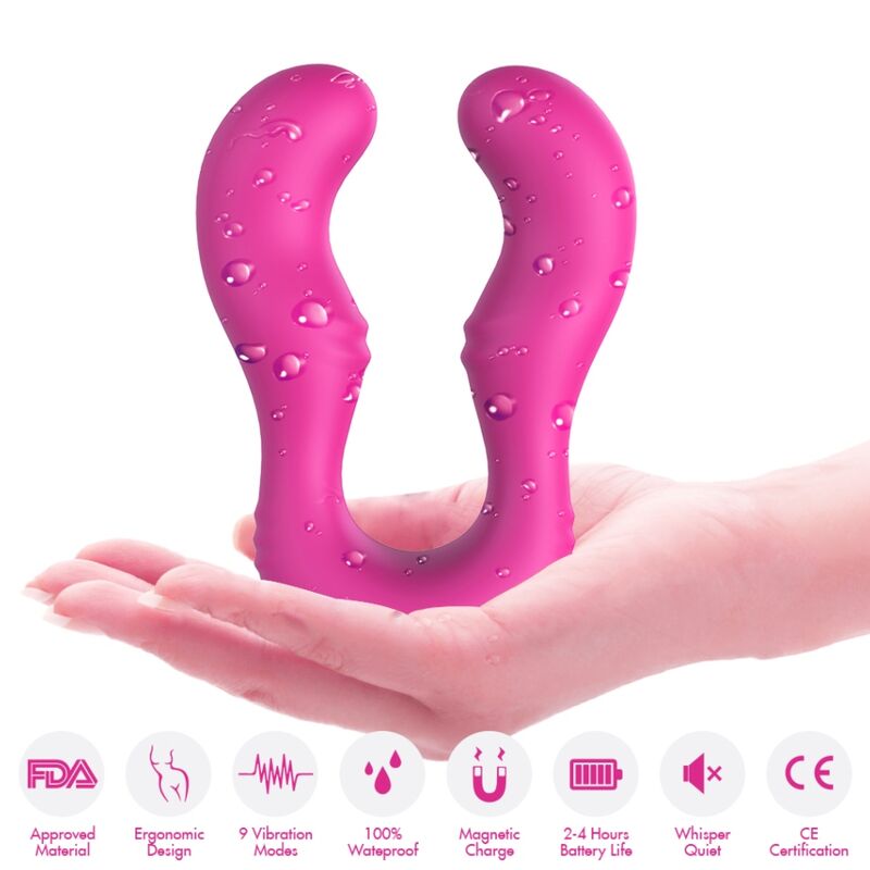 ARMONY - SERAPH VIBRATOR DUBBEL FJÄRRKONTROLL FUCHSIA