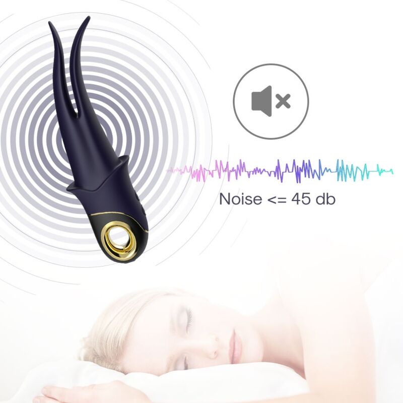 ARMONY - SHADOW VIBRATOR DUBBELHUVUD PIRRANDE BLÅ
