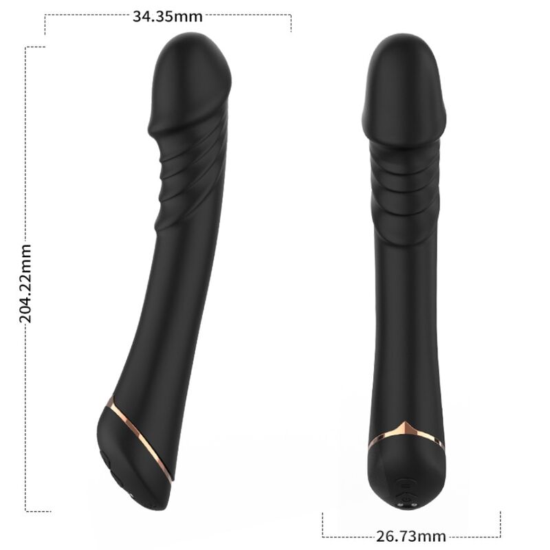 ARMONY - DILDO VIBRATOR SILIKON SVART