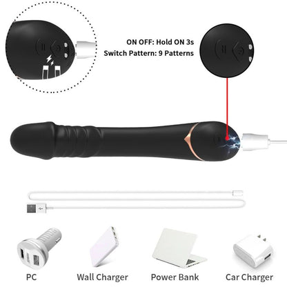 ARMONY - DILDO VIBRATOR SILIKON SVART