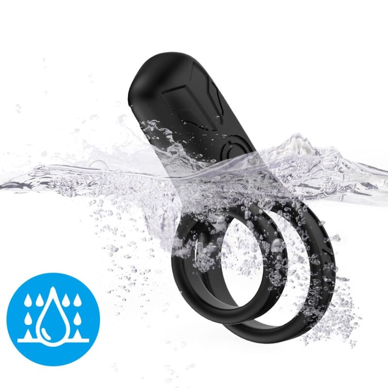 ARMONY - DUBBEL RINGVIBRATOR SVART