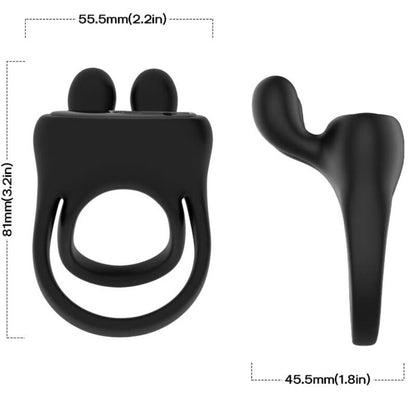 ARMONY - RINGVIBRATOR KANIN SVART