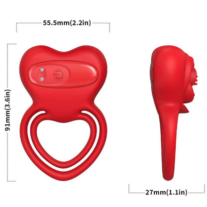 ARMONY - RINGVIBRATOR HJÄRTA RÖD