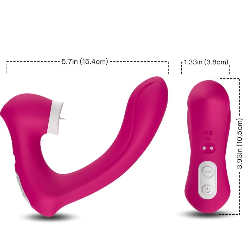 ARMONY - SECRETKISS SLICKANDE VIBRERANDE KLITORIS & BÖJD FUCHSIARÖD VIBRATOR