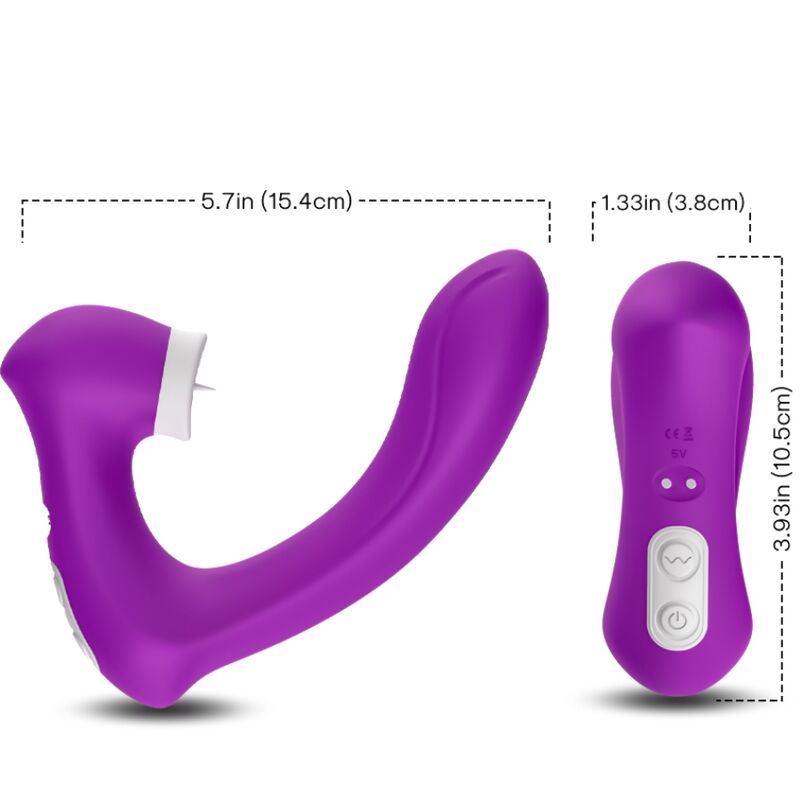 ARMONY - SECRETKISS SLICKANDE VIBRERANDE KLITORIS & BÖJD LILA VIBRATOR