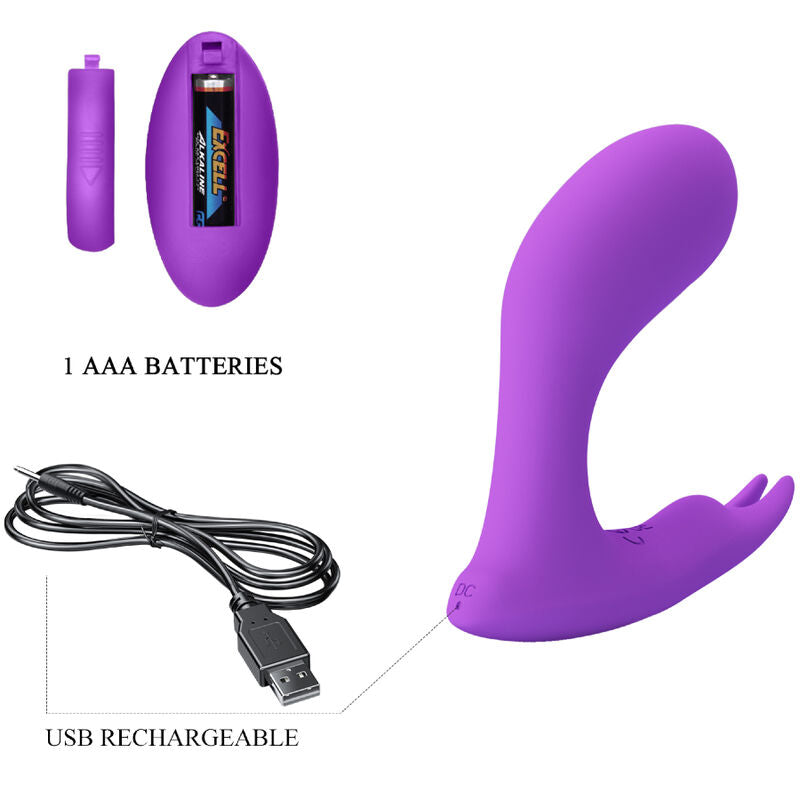 PRETTY LOVE - IDABELLE VIBRATION & PULSATION FJÄRRKONTROLL VIOLET