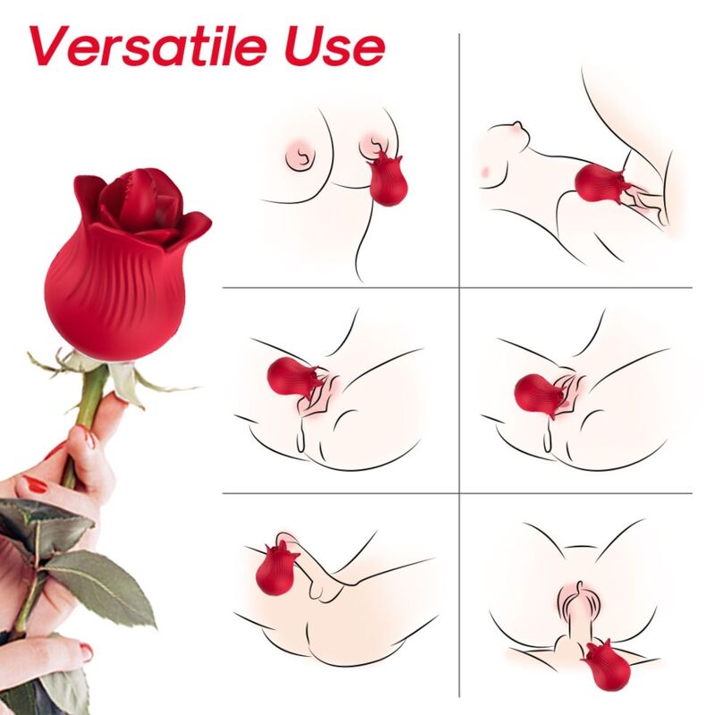 ARMONY - ROSE VIBRATOR & STIMULATOR RÖD