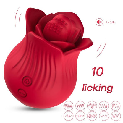 ARMONY - ROSE VIBRATOR & STIMULATOR RÖD